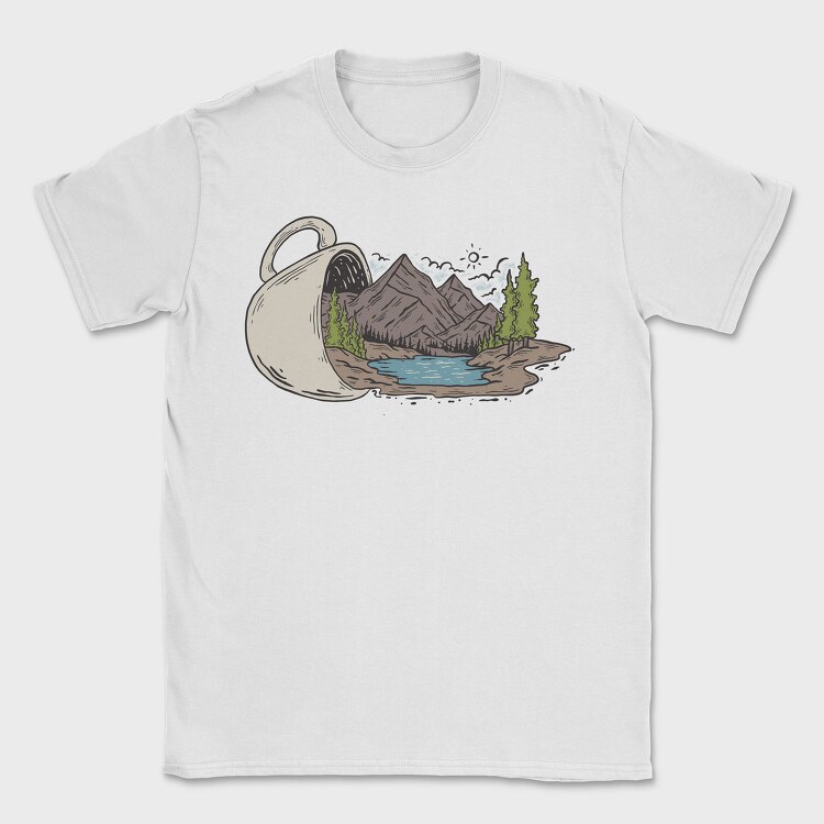 Coffee Landscape, Tricou Barbati (Unisex)