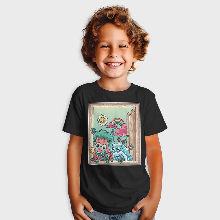 Cute Nature Window, Tricou Copii