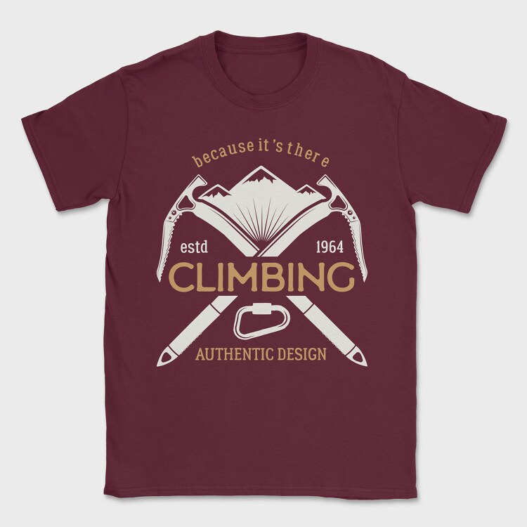 climbing mountain, Tricou Barbati (Unisex)