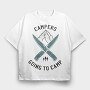 Campers Going Camp, Tricou Oversize Barbati (Unisex)