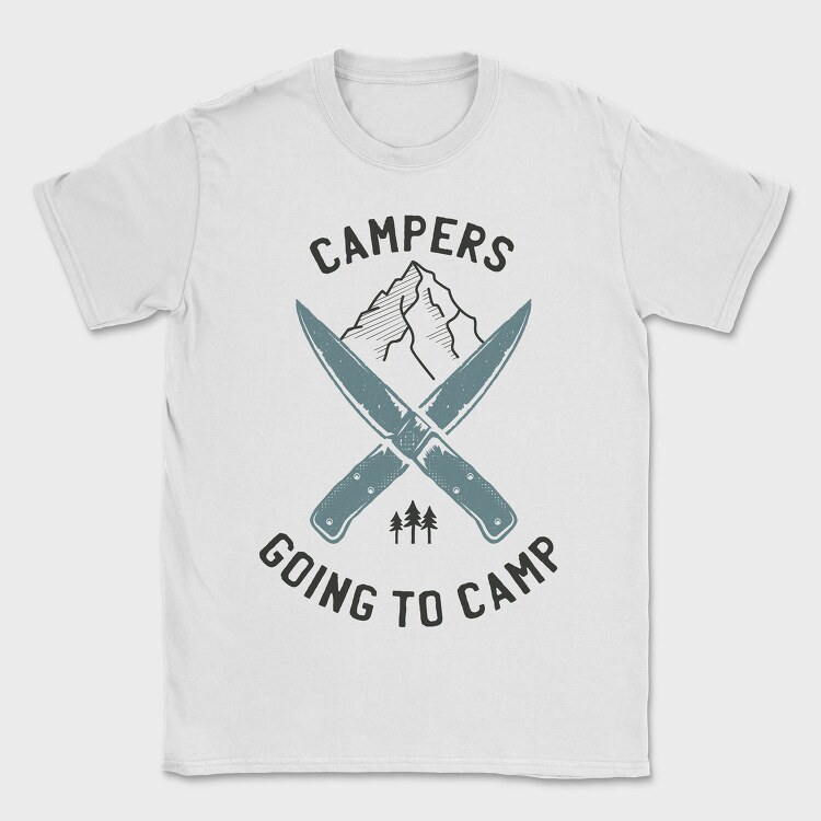 Campers Going Camp, Tricou Barbati (Unisex)
