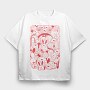 Cactus Collage, Tricou Oversize Barbati (Unisex)
