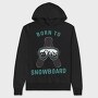 Born to Snowboard, Hanorac Oversize Barbati (Unisex)