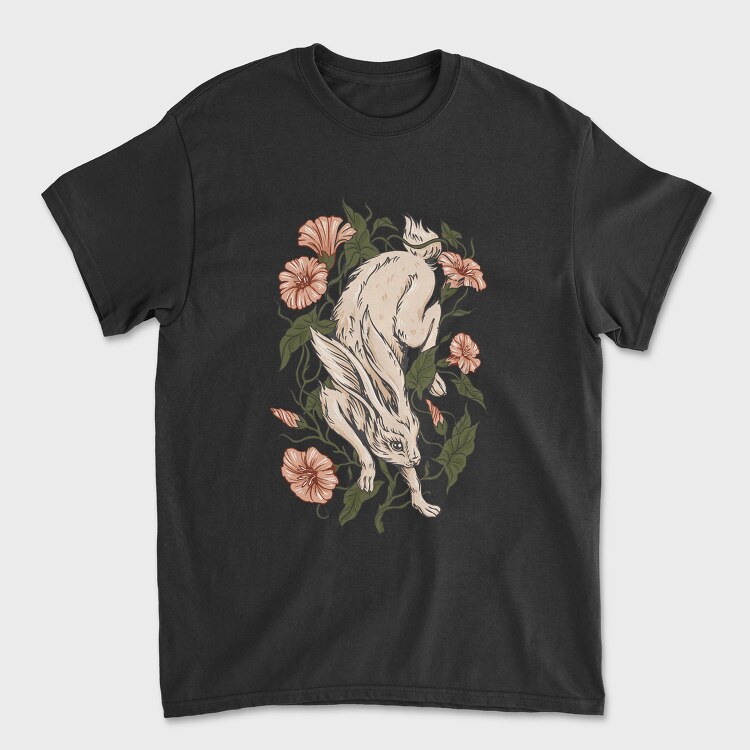 Hare Rabbit Ivy Flowers, Tricou Barbati (Unisex)