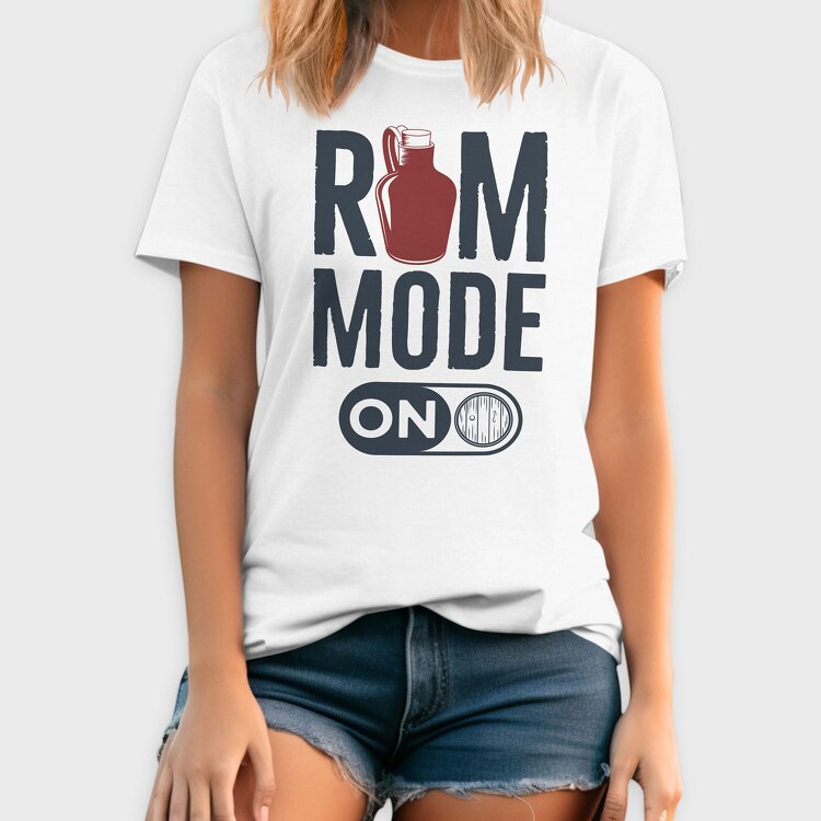 Rum Mode On, Tricou Barbati (Unisex)