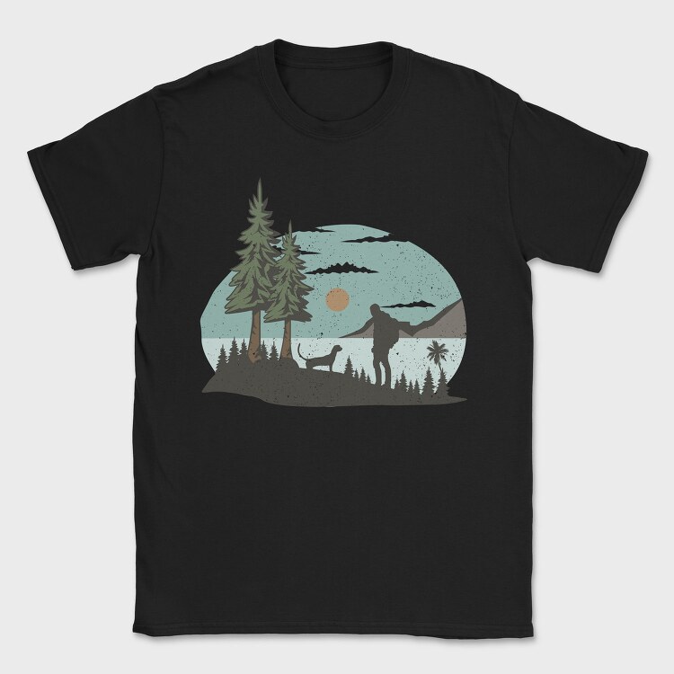 Tricou Barbati (Unisex) Imprimat digital direct in tesatura, bumbac premium 100%.