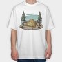 Retro Nature Outdoor 5, Tricou Oversize Barbati (Unisex)