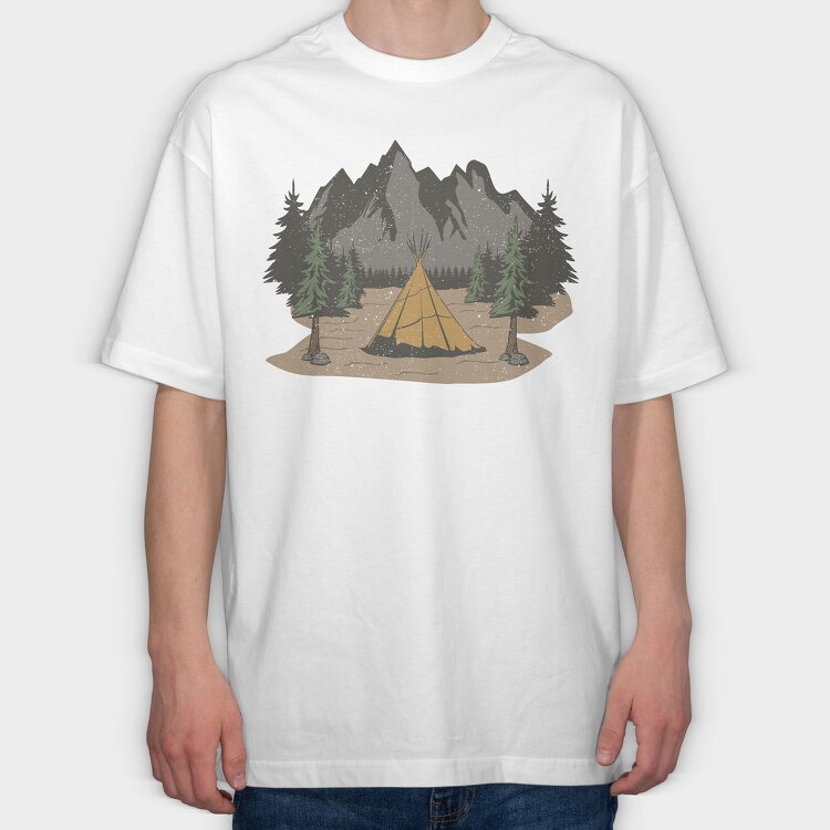 Retro Nature Outdoor 21, Tricou Oversize Barbati (Unisex)