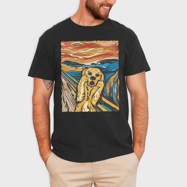 Dog Scream, Tricou Barbati (Unisex)