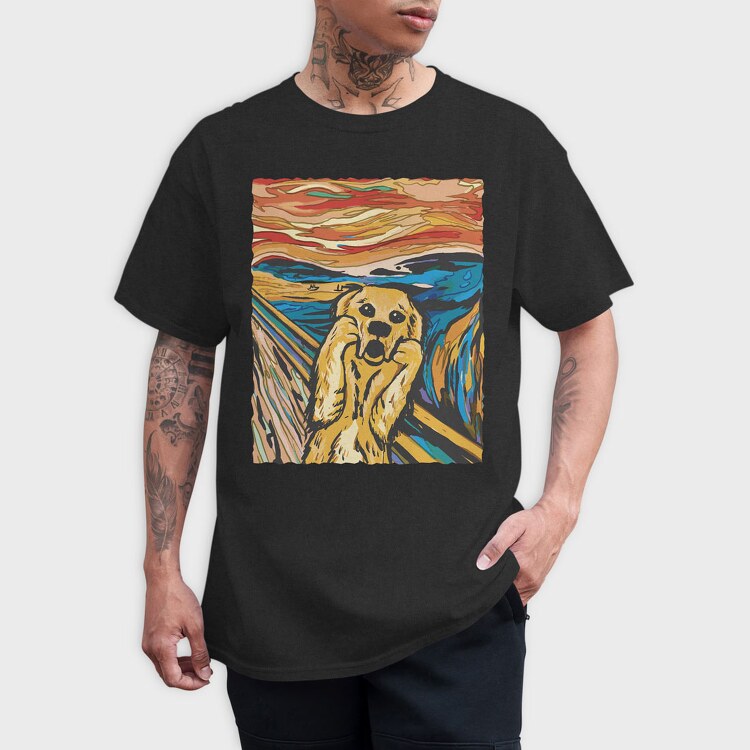 Dog Scream, Tricou Barbati (Unisex)