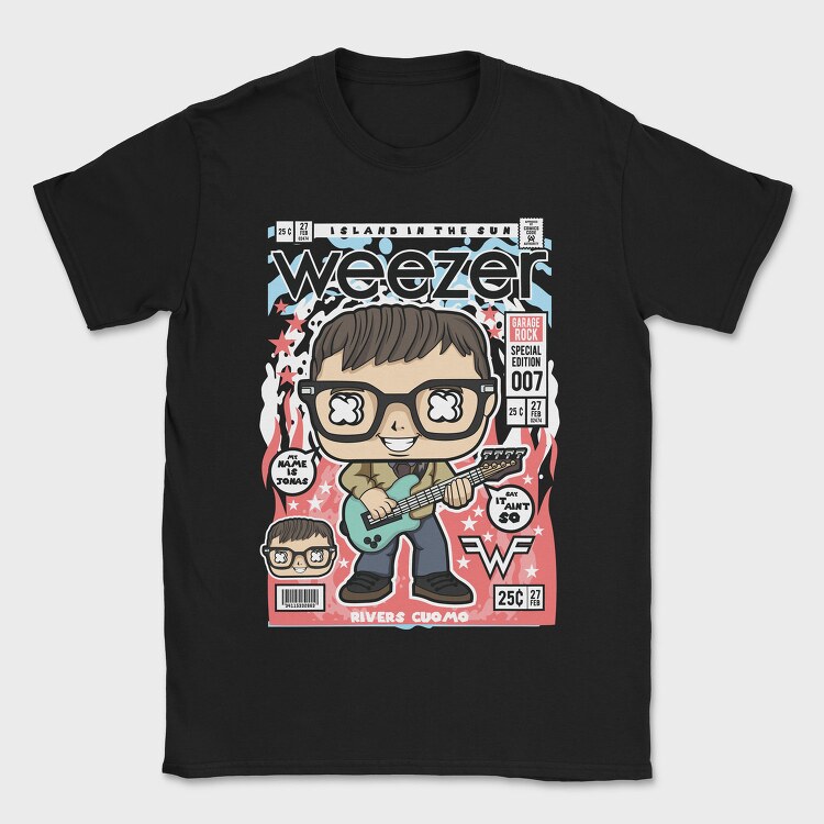 Rivers Cuomo Weezer, Tricou Barbati (Unisex)