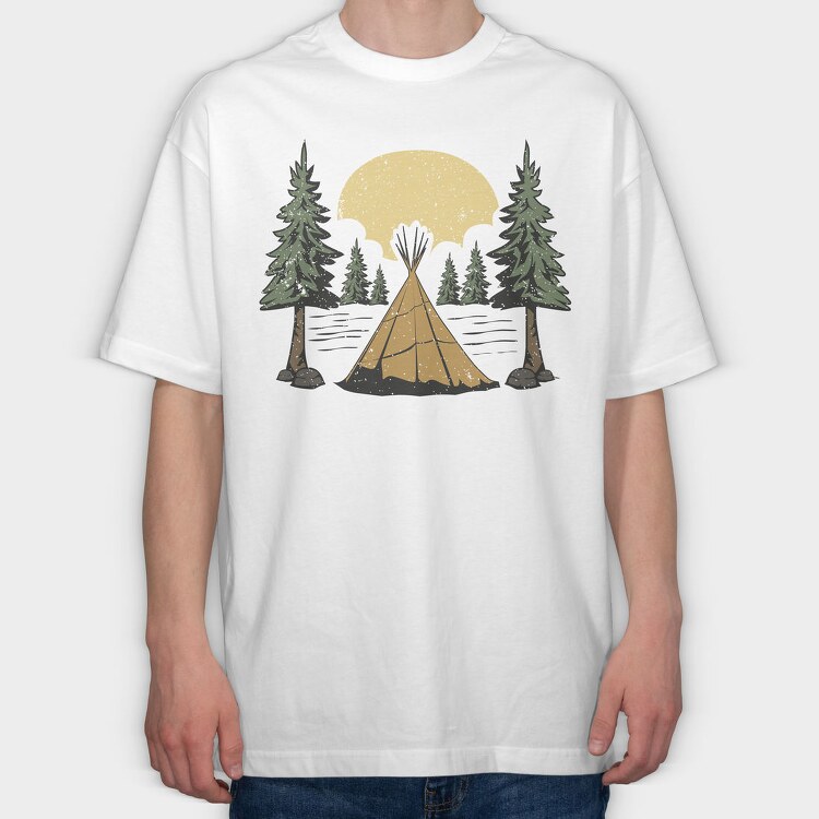 Retro Nature Outdoor 20, Tricou Oversize Barbati (Unisex)