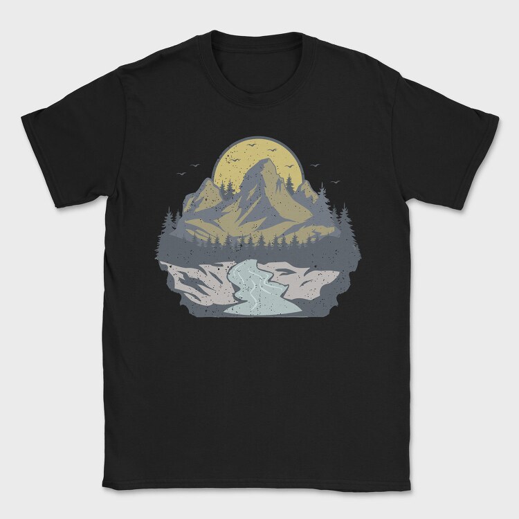 Tricou Barbati (Unisex) Imprimat digital direct in tesatura, bumbac premium 100%.