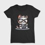 Clever Cat Reading, Tricou Femei