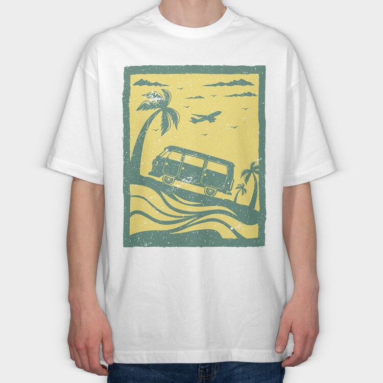 Retro Nature Outdoor 17, Tricou Oversize Barbati (Unisex)