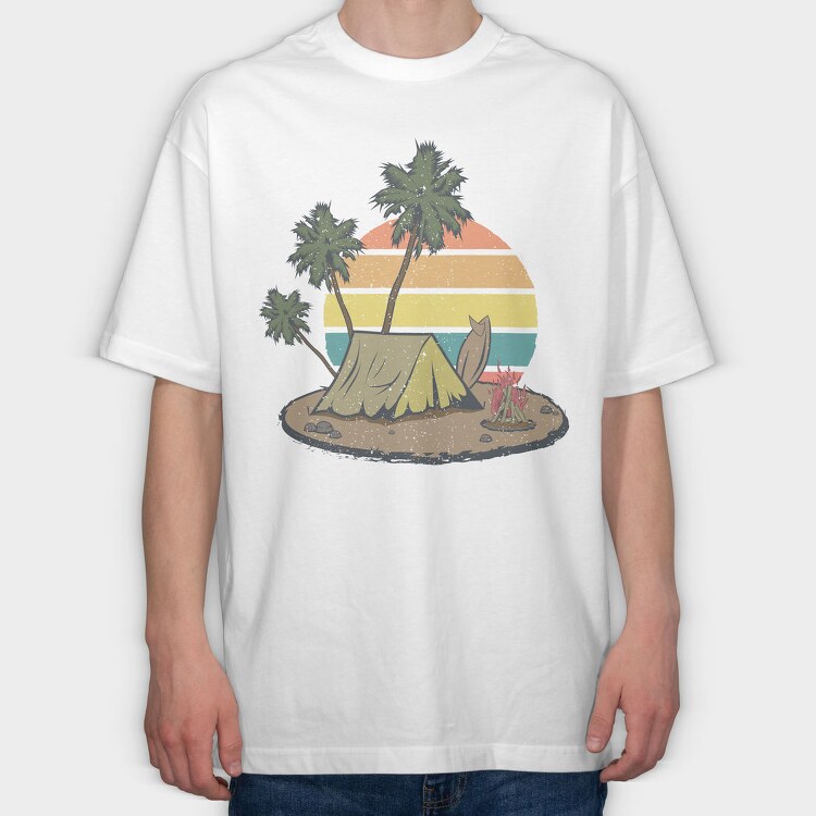 Retro Nature Outdoor 8, Tricou Oversize Barbati (Unisex)