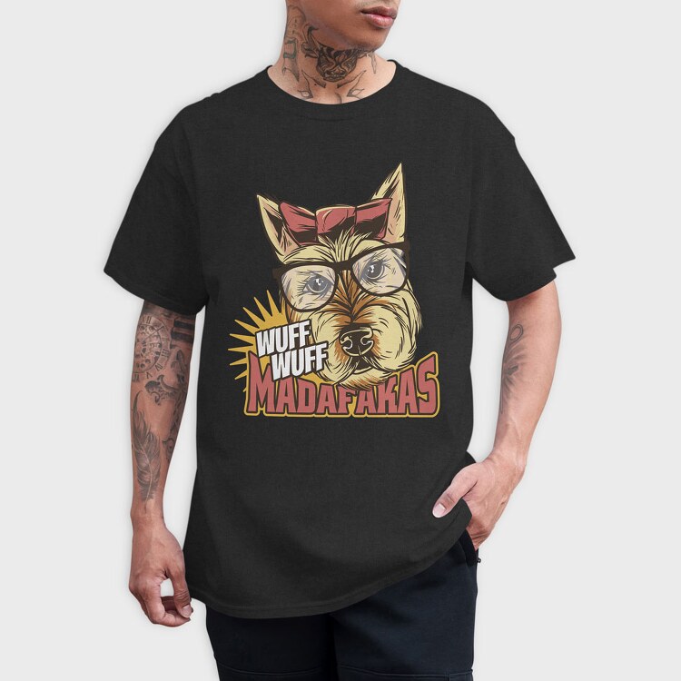 Dog Sunglasses, Tricou Barbati (Unisex)