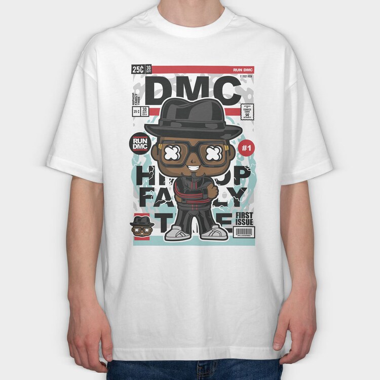 Run DMC, Tricou Oversize Barbati (Unisex)