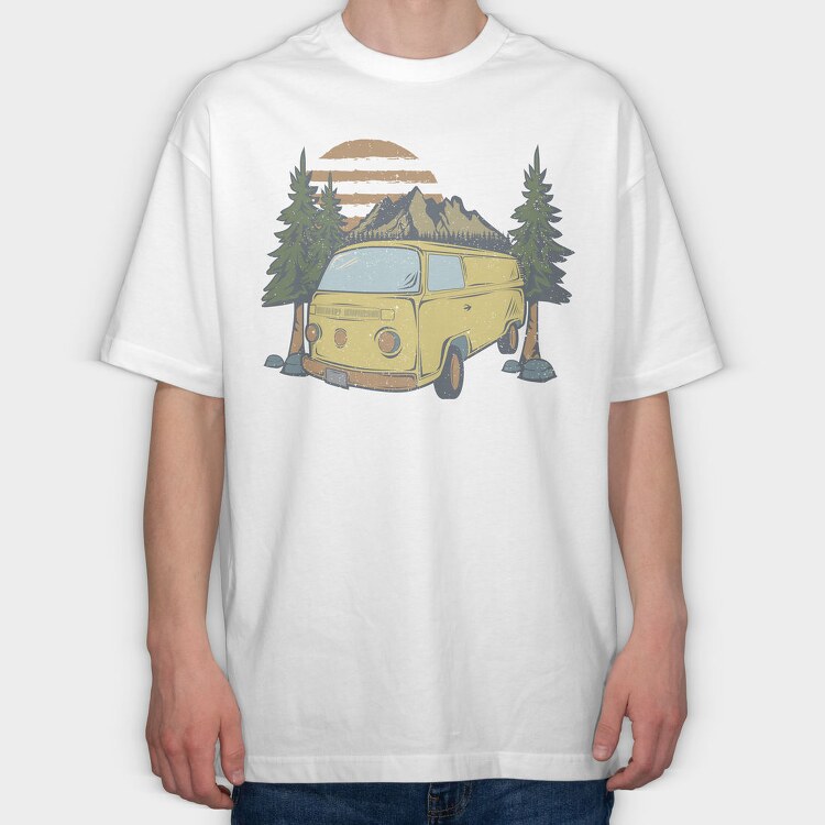 Retro Nature Outdoor 7, Tricou Oversize Barbati (Unisex)