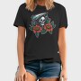 Skull and Flowers Texture Illustrations, Tricou Barbati (Unisex)