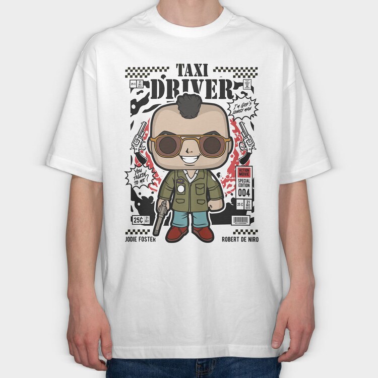 Taxi Driver Robert De Niro, Tricou Oversize Barbati (Unisex)