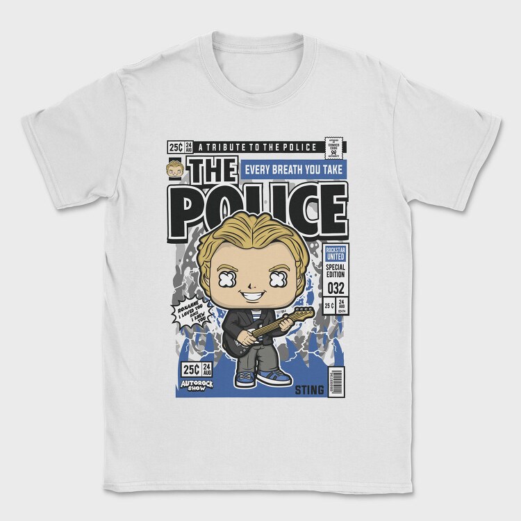 The Police Sting, Tricou Barbati (Unisex)