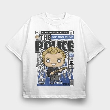 The Police Sting, Tricou Oversize Barbati (Unisex)