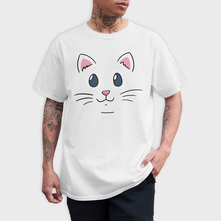 Cat Face, Tricou Barbati (Unisex)