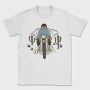 Biker Skeleton Cactus, Tricou Barbati (Unisex)