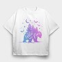 Bear Wild and Free, Tricou Oversize Barbati (Unisex)