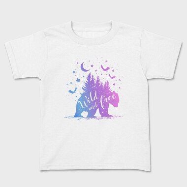 Bear Wild and Free, Tricou Copii