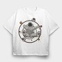Abstract Astronaut, Tricou Oversize Barbati (Unisex)