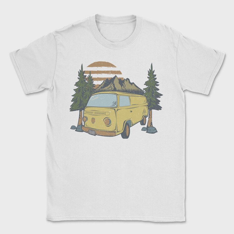 Retro Nature Outdoor 7, Tricou Barbati (Unisex)