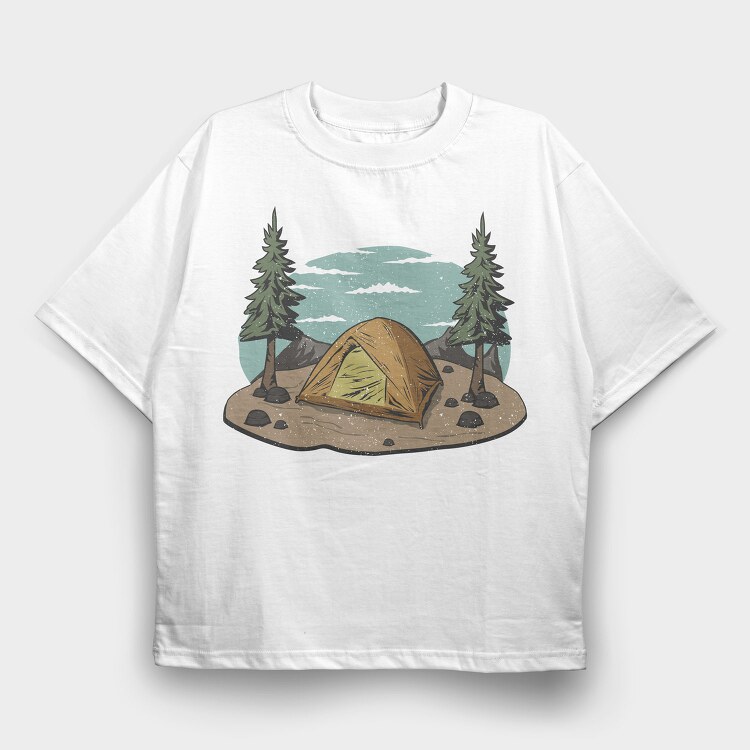 Retro Nature Outdoor 5, Tricou Oversize Barbati (Unisex)