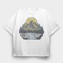 Retro Nature Outdoor 4, Tricou Oversize Barbati (Unisex)