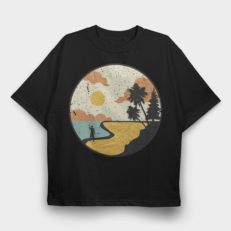 Retro Nature Outdoor 27, Tricou Oversize Barbati (Unisex)