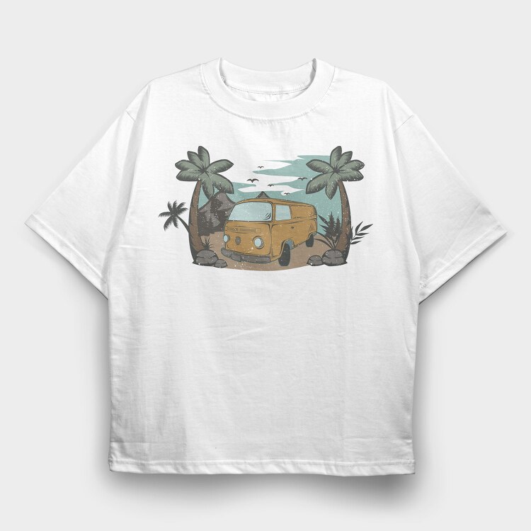 Retro Nature Outdoor 26, Tricou Oversize Barbati (Unisex)