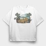 Retro Nature Outdoor 26, Tricou Oversize Barbati (Unisex)