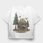 Retro Nature Outdoor 25, Tricou Oversize Barbati (Unisex)