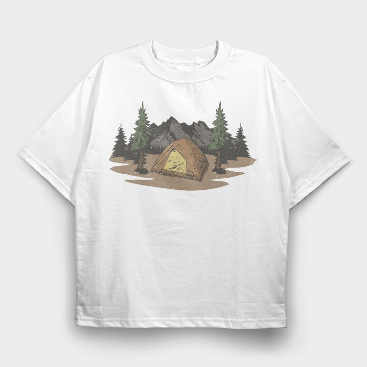 Retro Nature Outdoor 23, Tricou Oversize Barbati (Unisex)