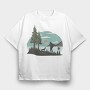Retro Nature Outdoor 22, Tricou Oversize Barbati (Unisex)
