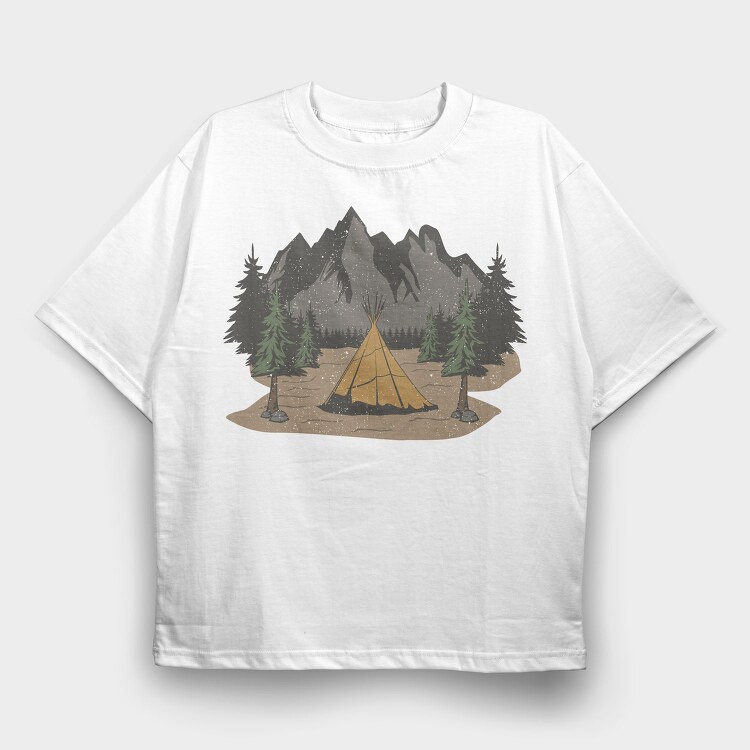 Retro Nature Outdoor 21, Tricou Oversize Barbati (Unisex)