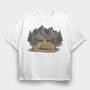 Retro Nature Outdoor 21, Tricou Oversize Barbati (Unisex)