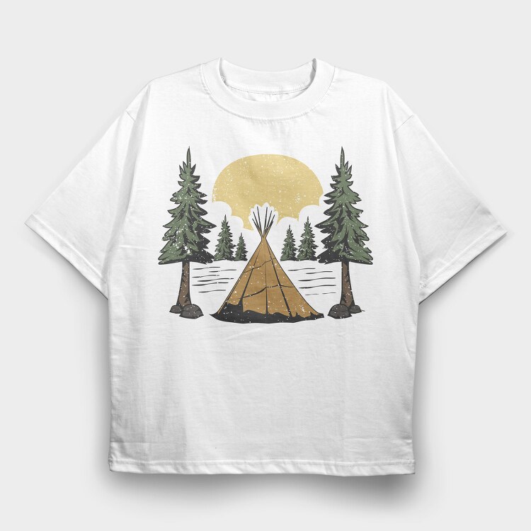 Retro Nature Outdoor 20, Tricou Oversize Barbati (Unisex)