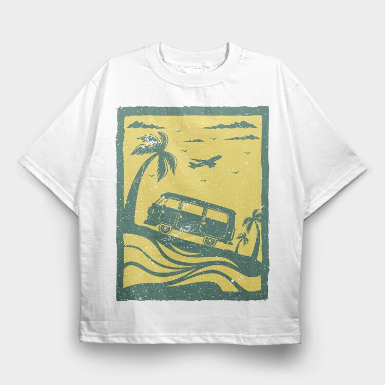 Retro Nature Outdoor 17, Tricou Oversize Barbati (Unisex)