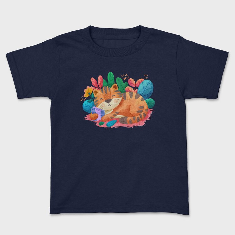 Watercolor Cat, Tricou Copii