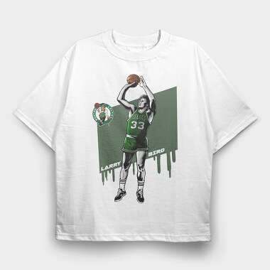 LARRY BIRD Art1, Tricou Oversize Barbati (Unisex)