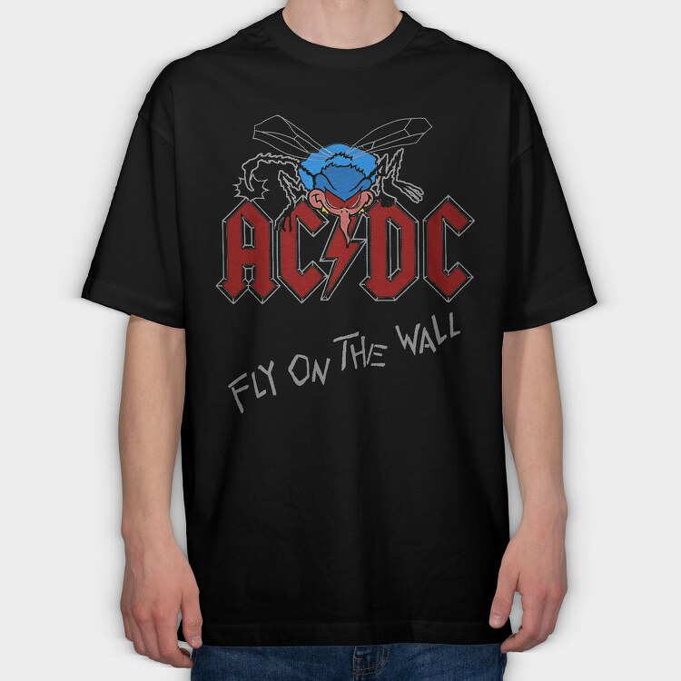 ACDC, Tricou Oversize Barbati (Unisex)
