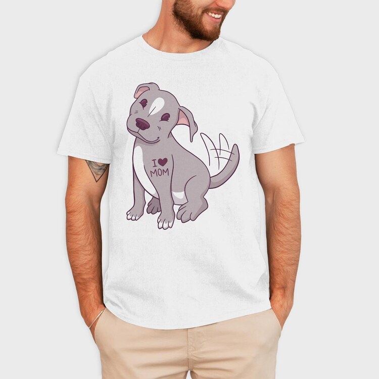Pitbull, Tricou Barbati (Unisex)
