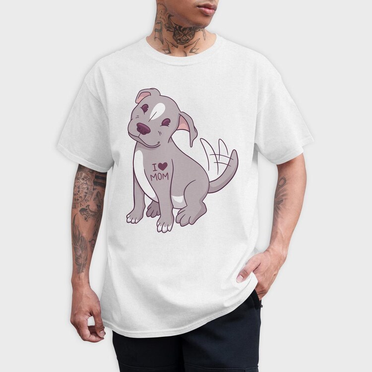 Pitbull, Tricou Barbati (Unisex)